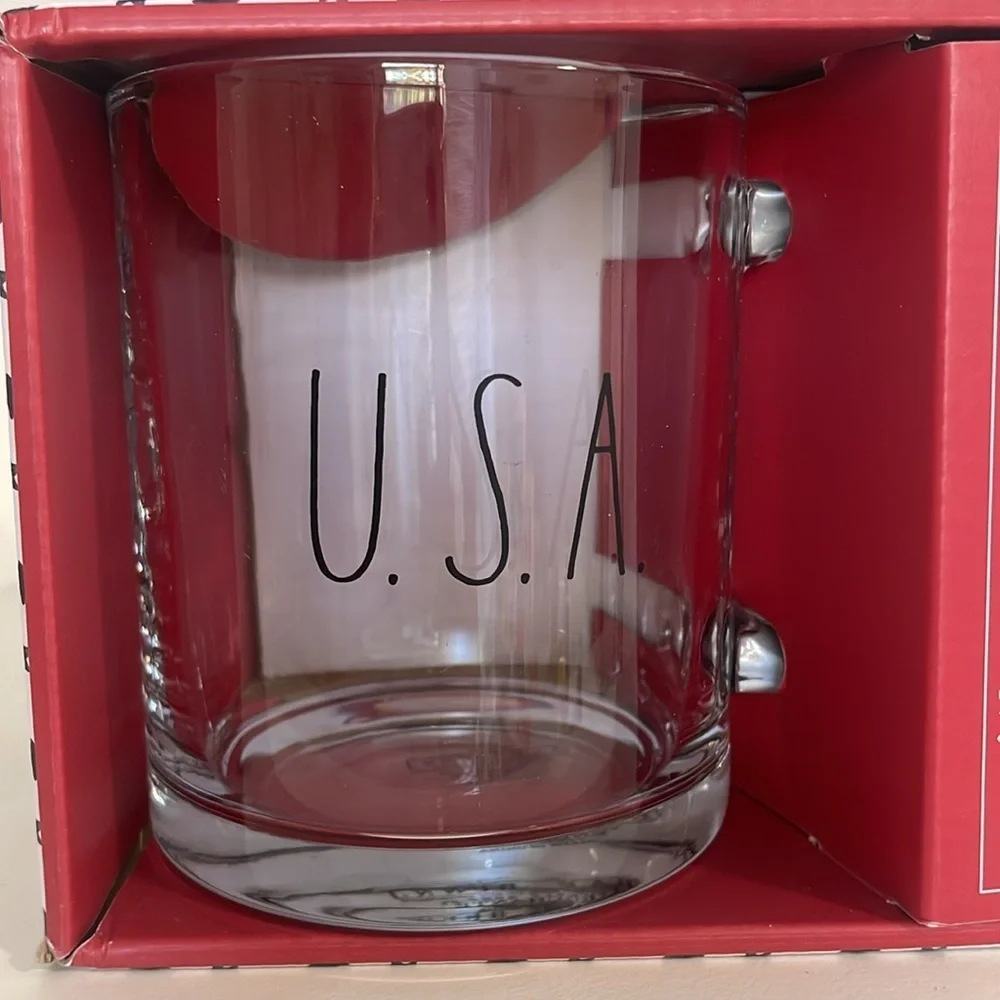 Rae Dunn U. S. A. Glass Mug